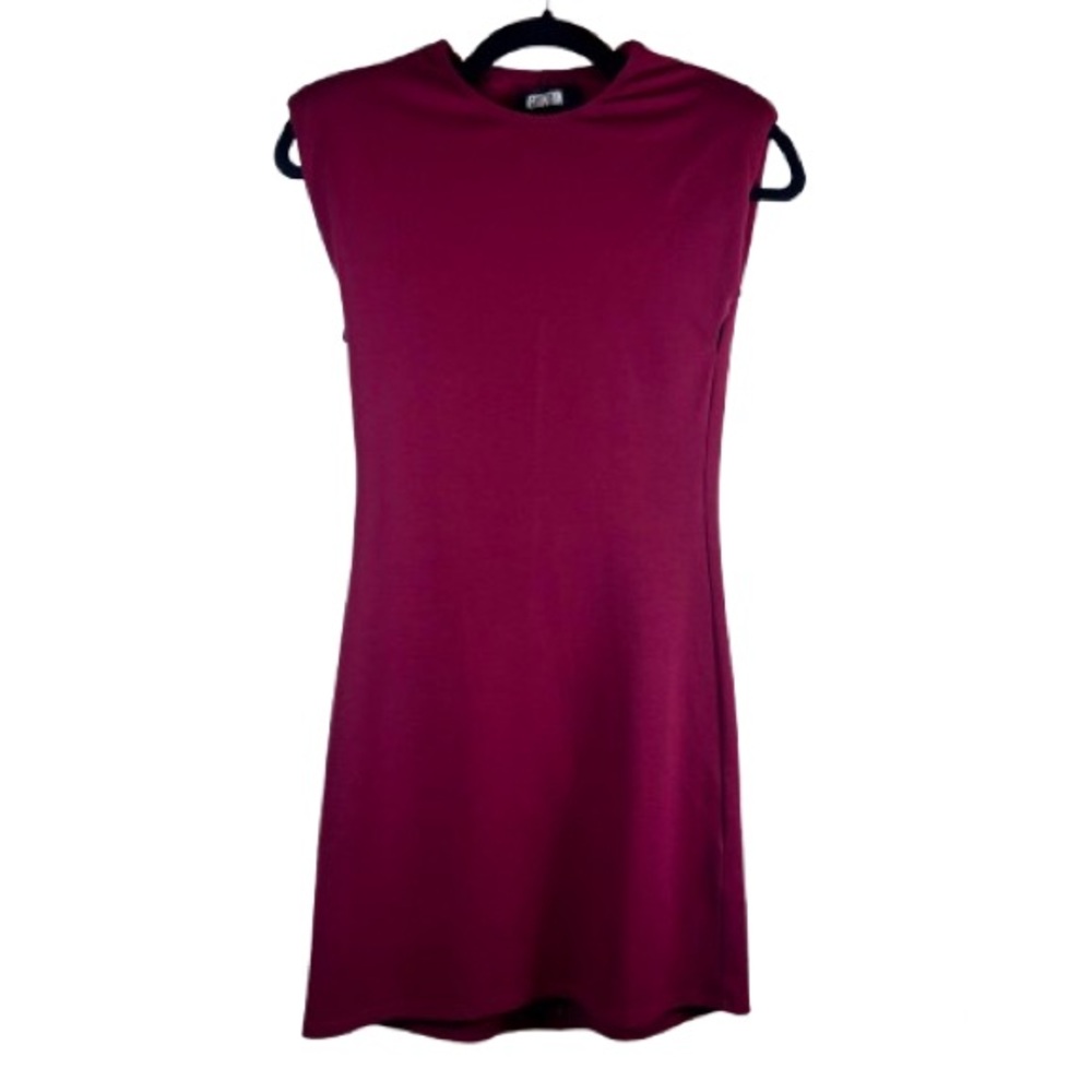 Reformation Burgundy Sleeveless Stretch Modal Dress Made in USA Small